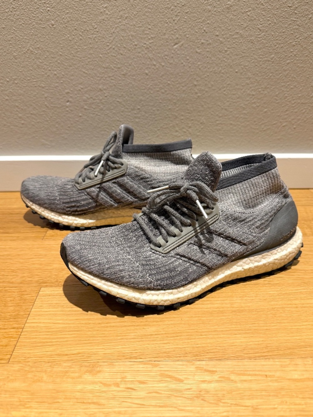 Adidas Men’s 9.5 Ultraboost ATR Mid Primeknit in Triple Grey